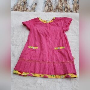 Me Too Pink and Yellow Kids Dress
